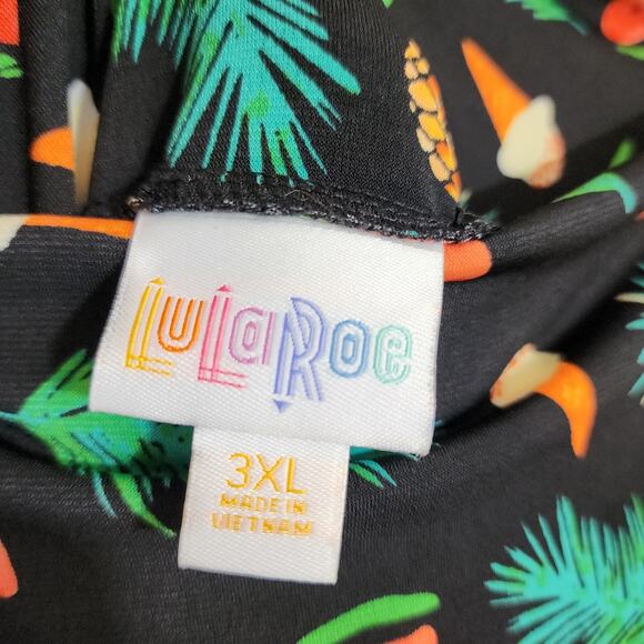 LuLaRoe ice cream, watermelon, pineapple summer print maxi skirt womans size 3XL - Picture 2 of 7